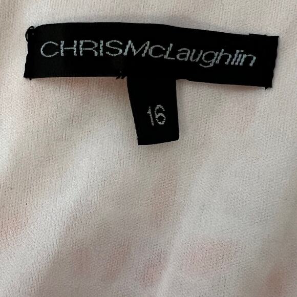 Chris McLaughlin Womens Dress Size 16 White Orange Floral Midi Lined Dressy - Picture 5 of 7